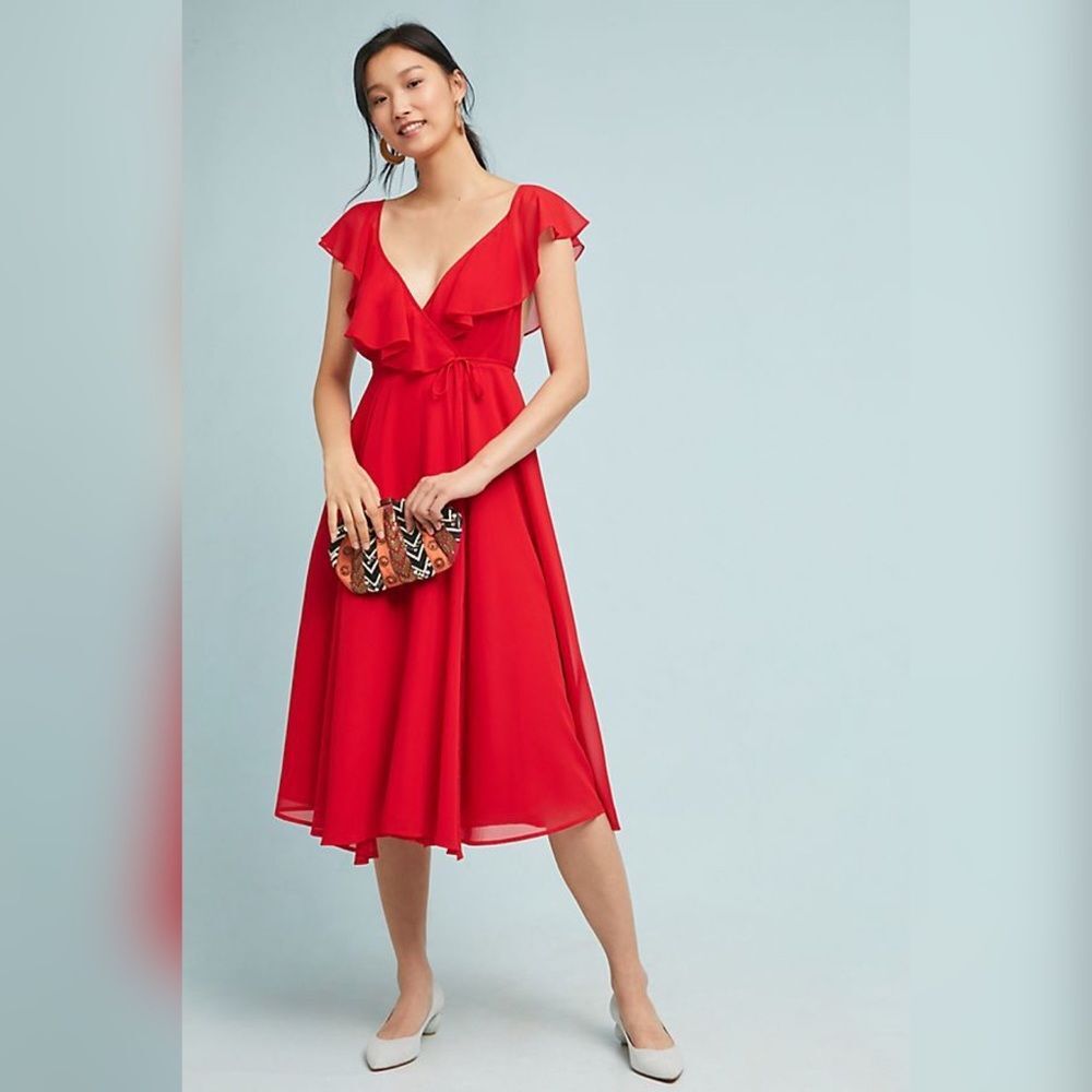Anthropologie Yumi Kim Mavis Ruffled Dress